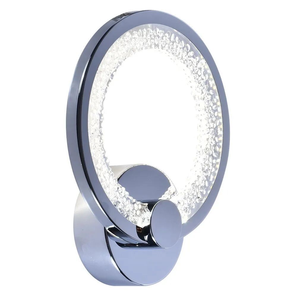 Светильник светодиодный настенный LI8878/1B CR 20Вт 4000-6500K d22,5 см хром