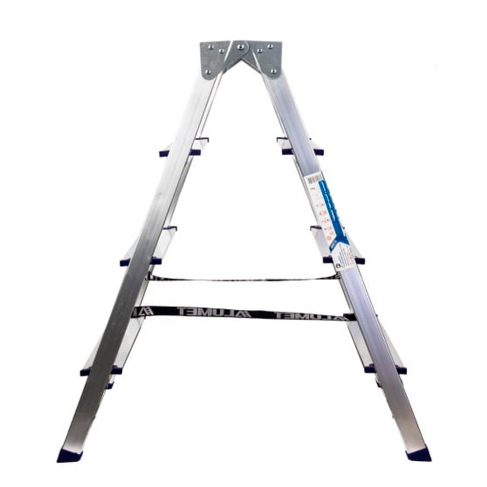 Стремянка алюминиевая двусторонняя 4 ступени