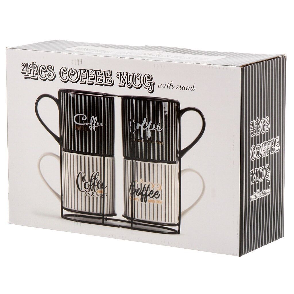 Набор чайный Кофечаша на 4 персоны 5 предметов 480 мл