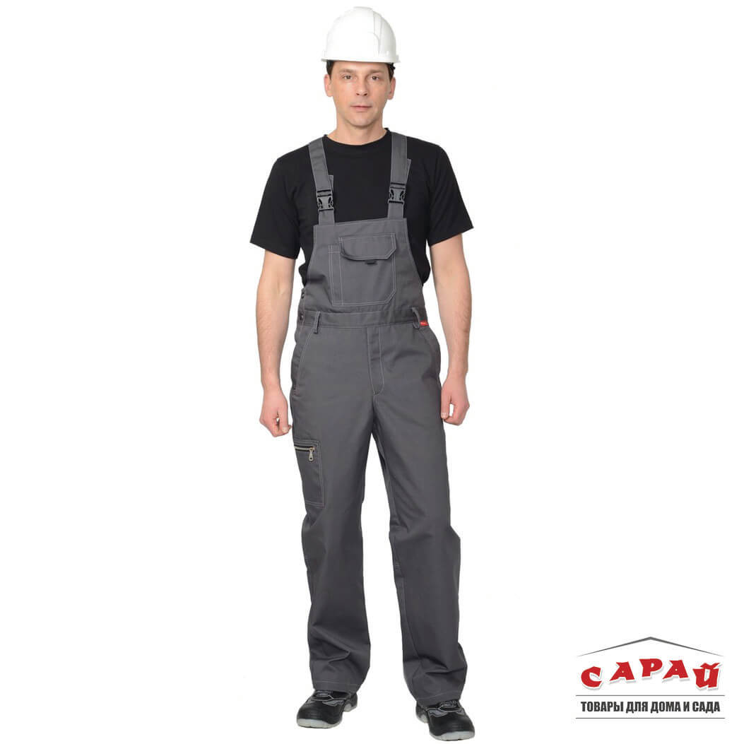 Полукомбинезон Даллас серый р.88-92/182-188 (большемерка)