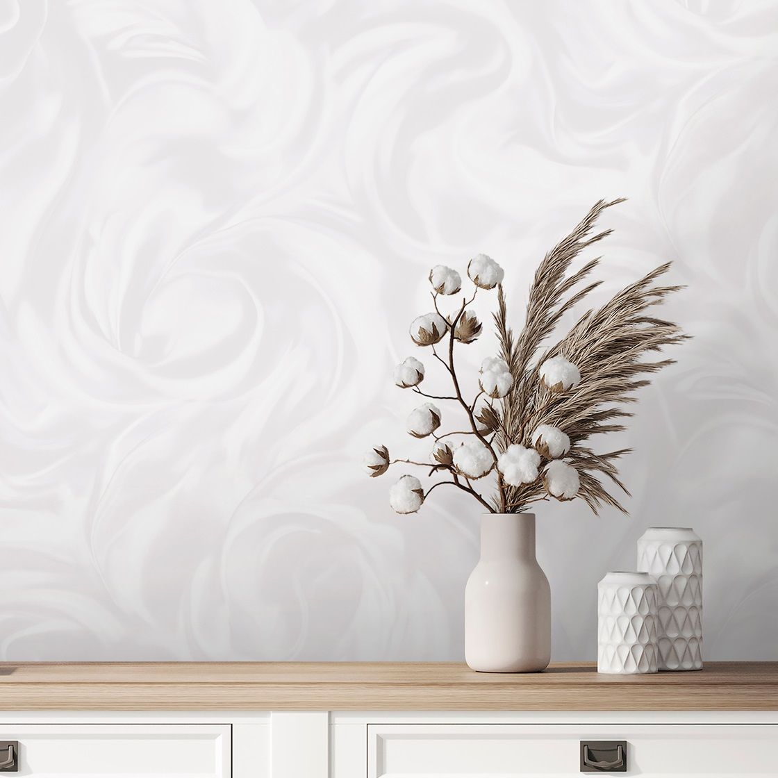 Обои AnturAGe Alba NA8891-23 серые абстракция 1,06х10,05 м