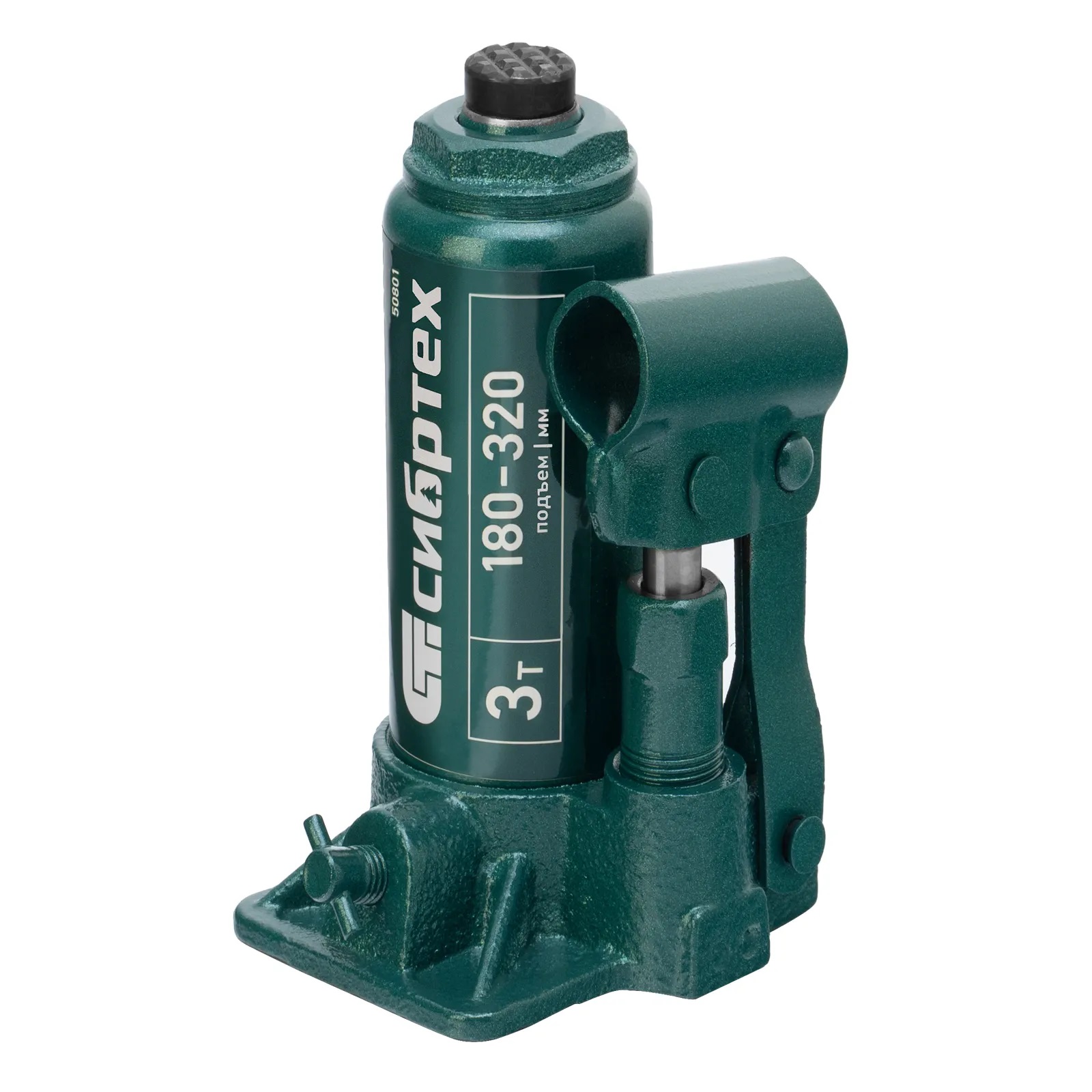 Домкрат гидравлический бутылочный 3 т 180-320 мм Сибртех