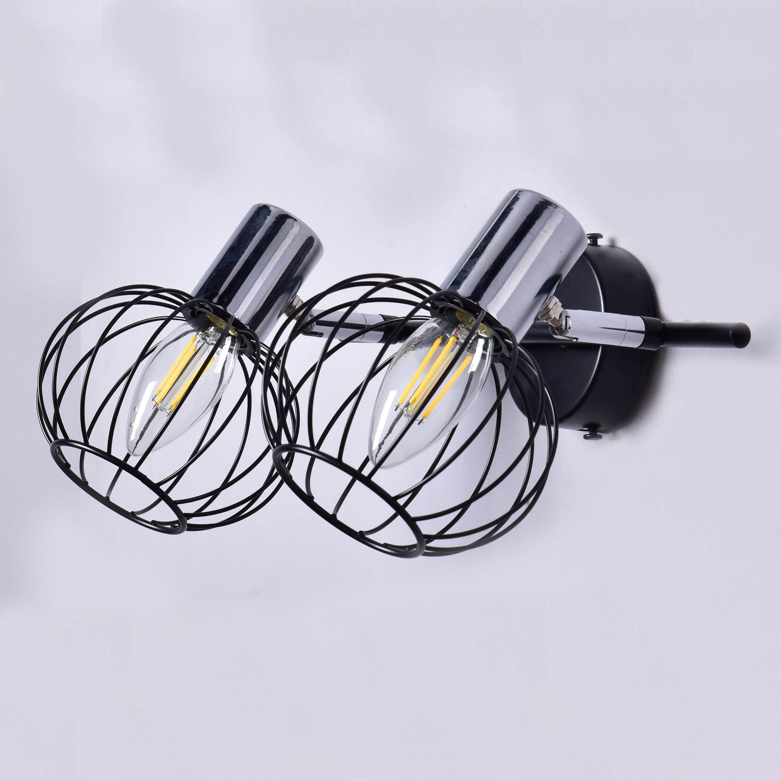 Светильник "Биакс" РС22270 BK+CR/2C