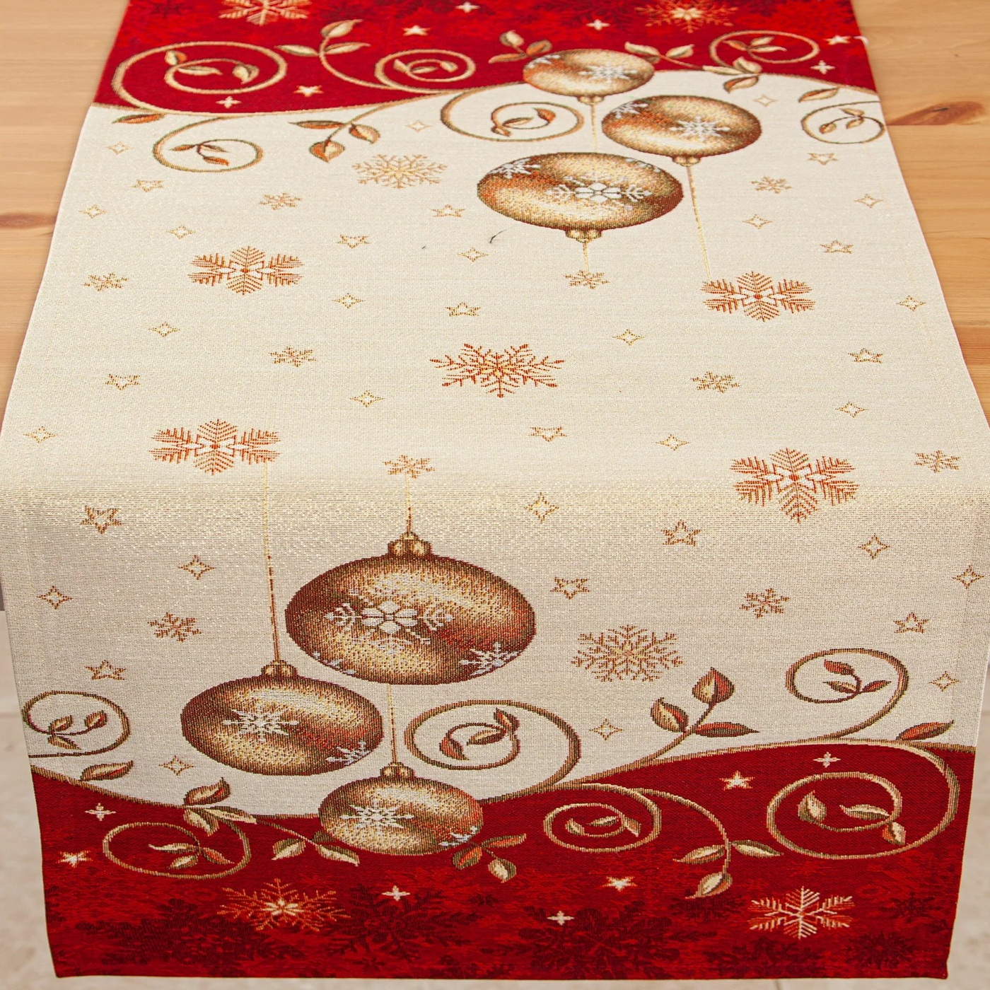 Салфетка сервировочная Золотые шары 35х100 см 2104314