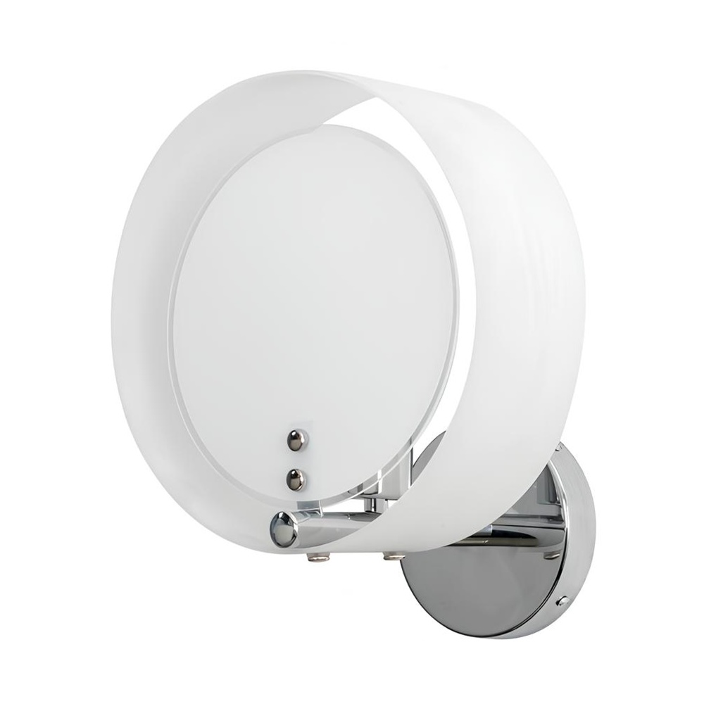 Бра In Home Modern Lima-WL-CH 60Вт E27 25х28,5х19 см белый/хром