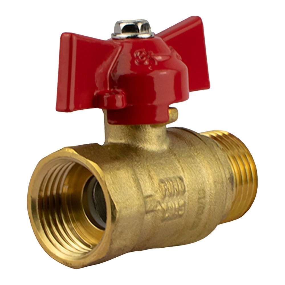 Кран шаровой 1/2'' ВР/НР бабочка 11Б27п1-15 ш/г SKS Optima