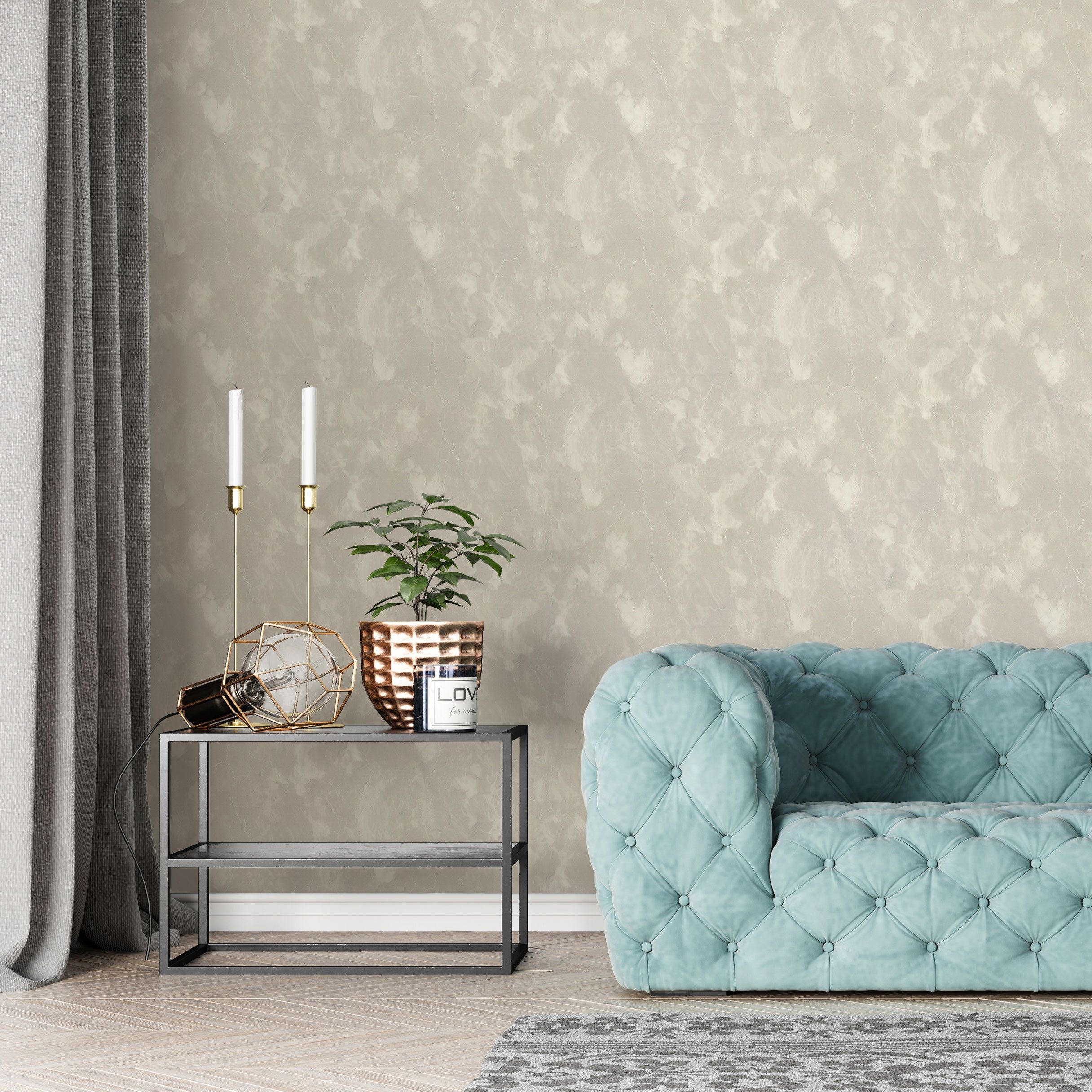 Обои Euro Decor Matilda 7295-17 бежевые мрамор 1,06х10,05 м