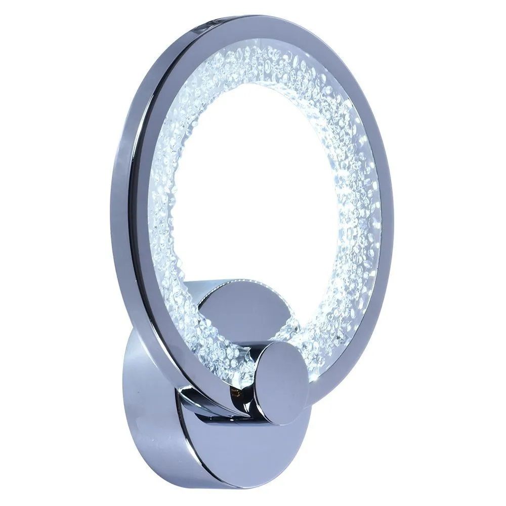 Светильник светодиодный настенный LI8878/1B CR 20Вт 4000-6500K d22,5 см хром