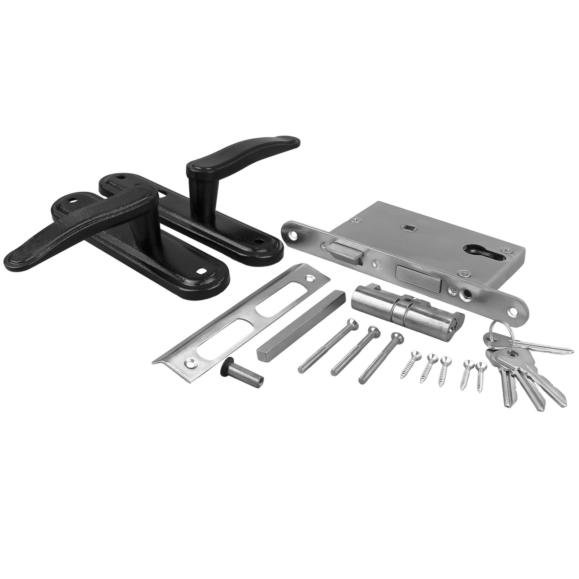 Замок врезной ЗЕНИТ ЗВ 4-3,03  черный