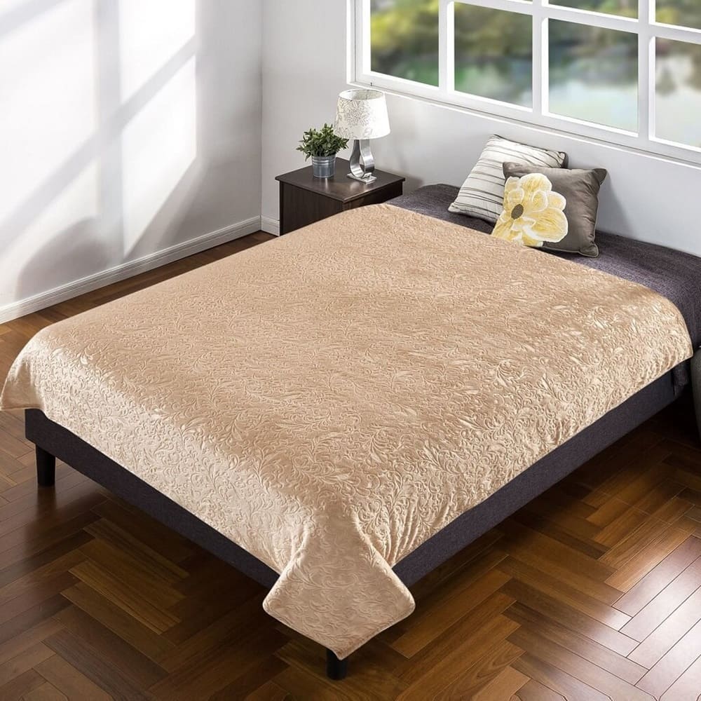 Плед фланель TF FNE BE 1520 u-Узоры 150х200 см бежевый