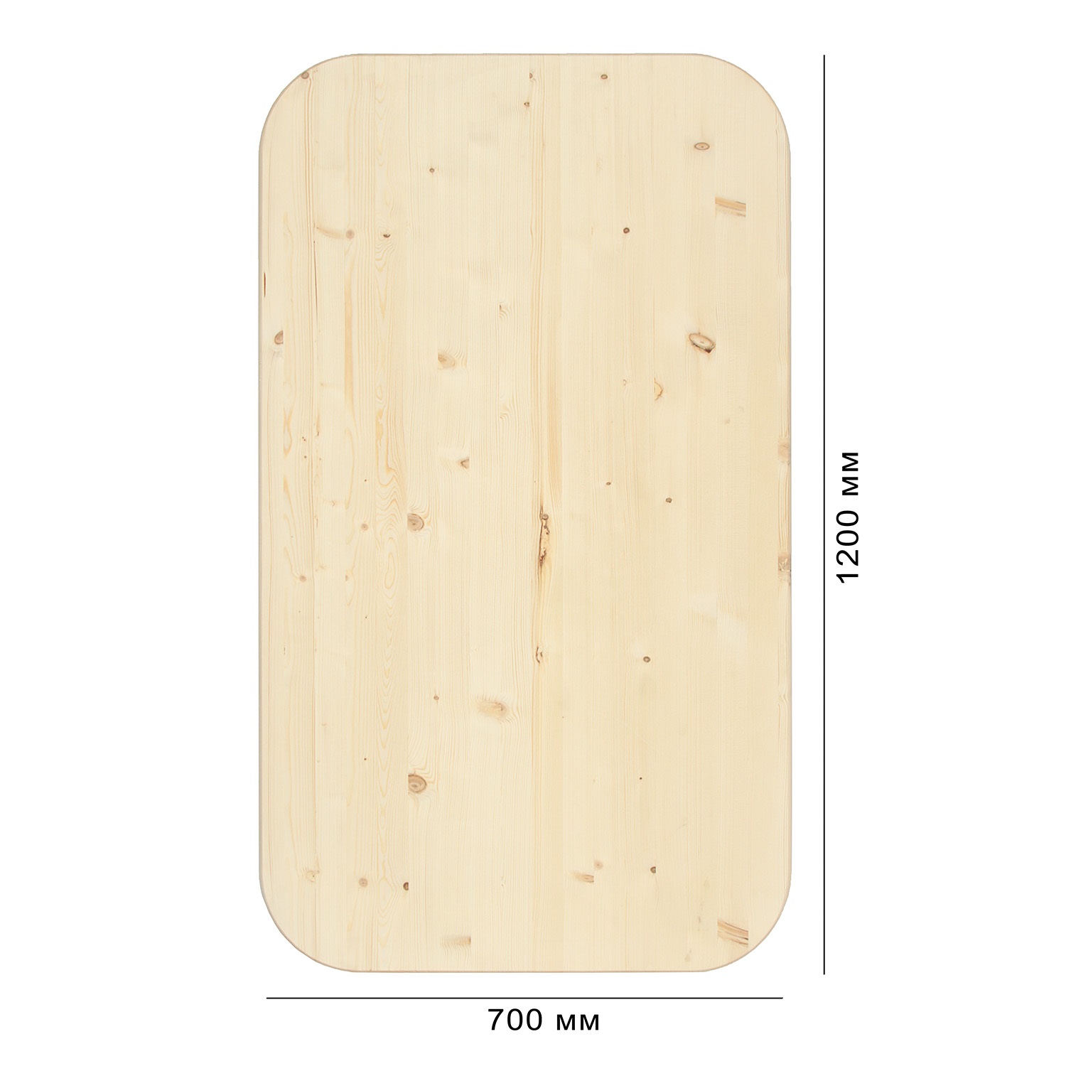 Столешница 28 х 600 х 1200 мм овальная деревянная