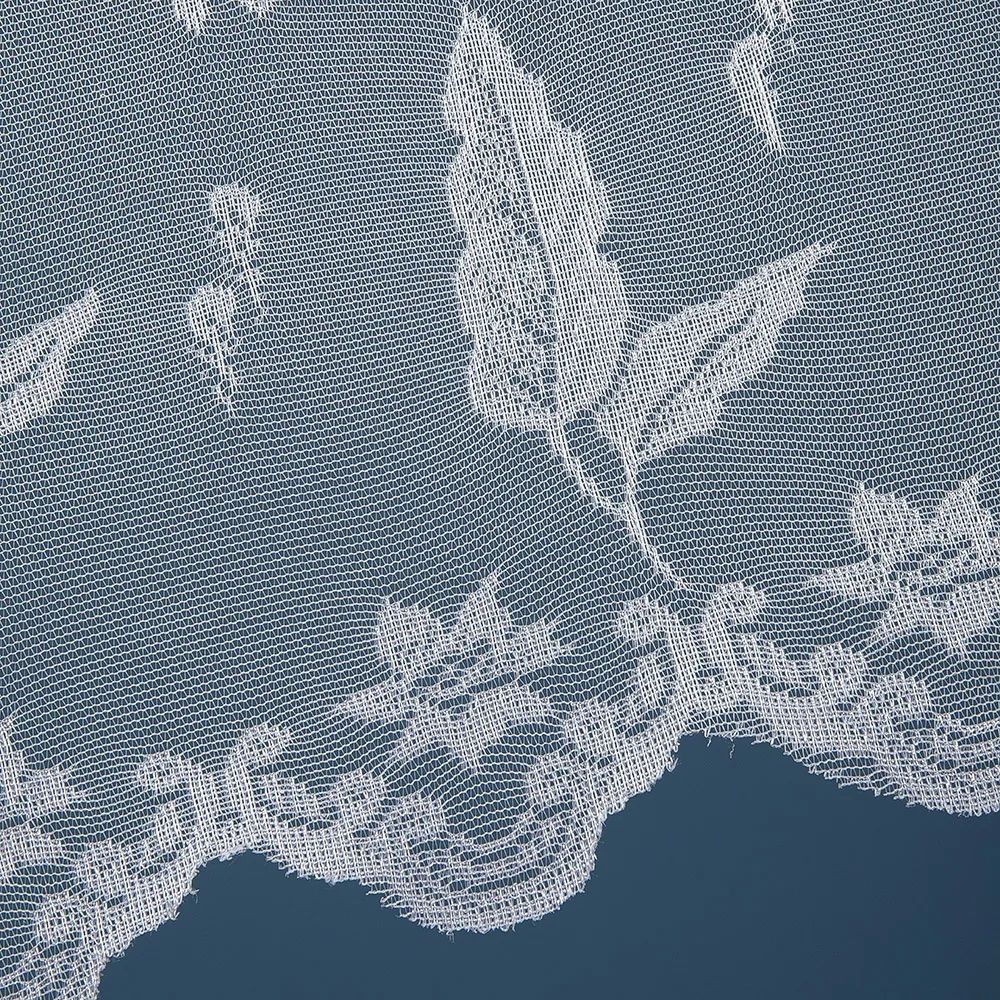 Ткань для штор Тюль жаккард HX F 1087/60w белый