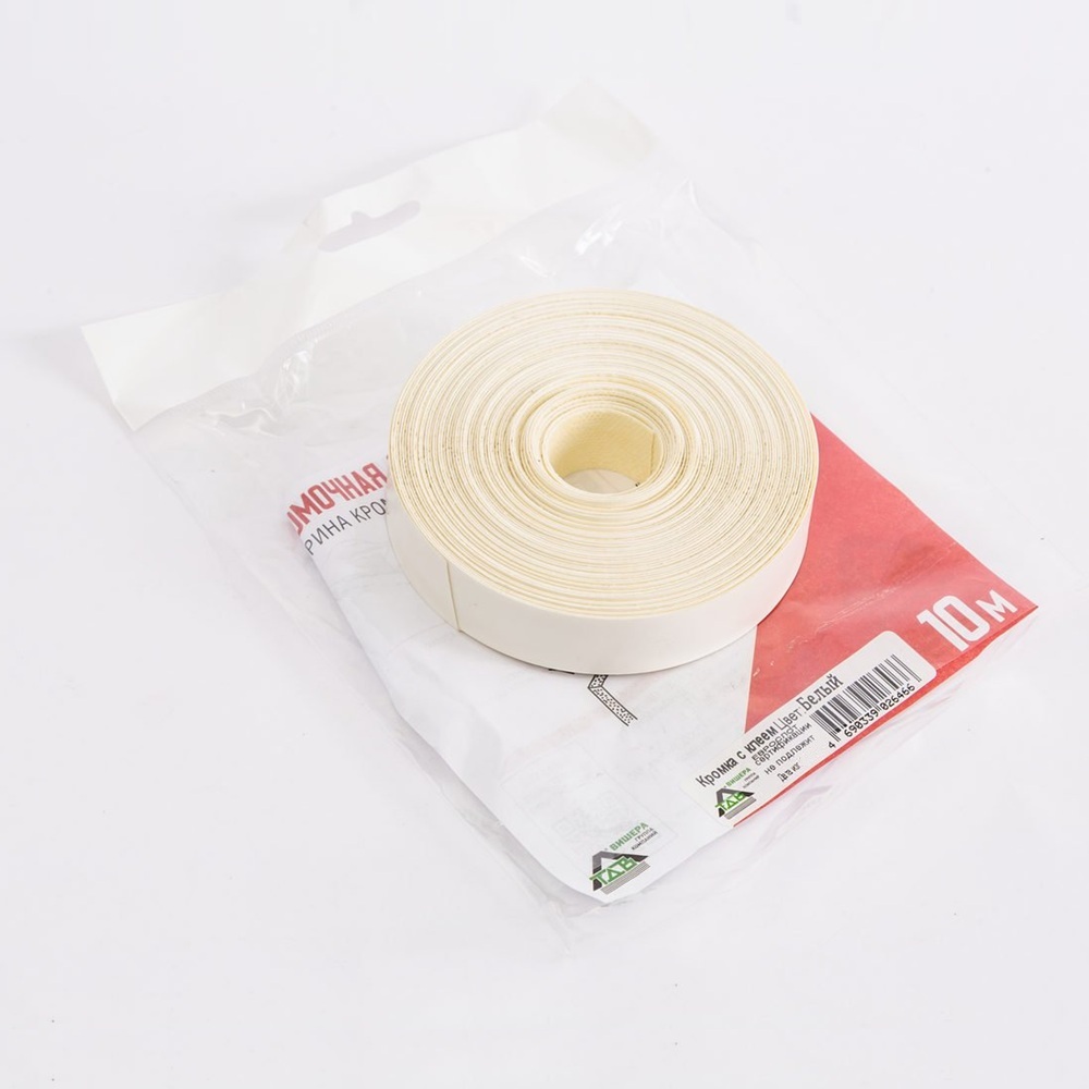 Лента кромочная меламиновая с клеем 19 мм 10 м Белый ТДВ