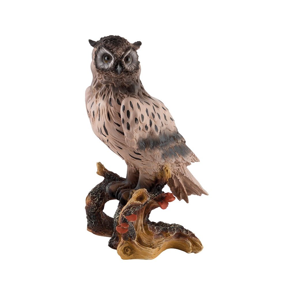 Фигура садовая Сова на коряге h32 см 169376