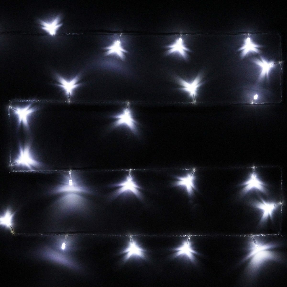 Гирлянда для дома 2,5 м 24 ламп LED 8 реж, прозр. пров, IP20, белый