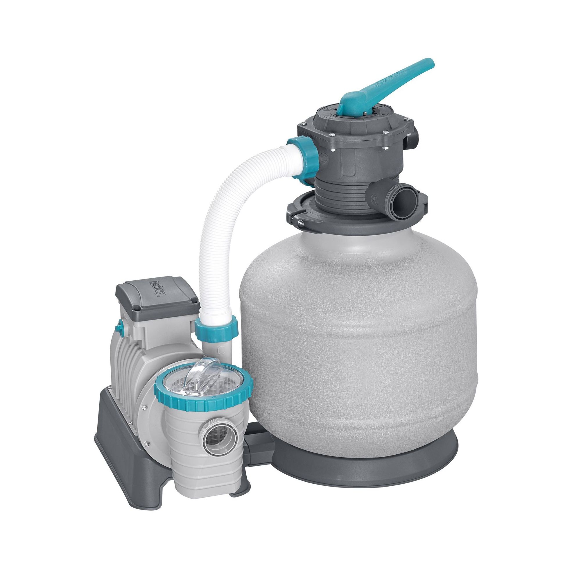 Фильтр-насос песчаный 11355 л/ч Bestway 58486 (резервуар 36 кг, фракция 0,45-0,85 мм)