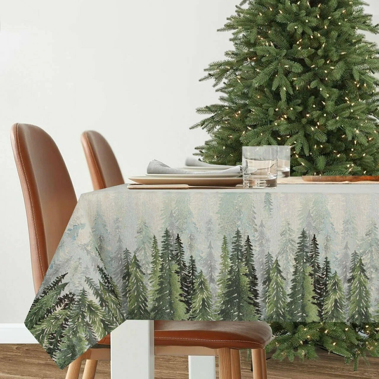 Скатерть декоративная гобелен Тайга 140х180 см 2413376