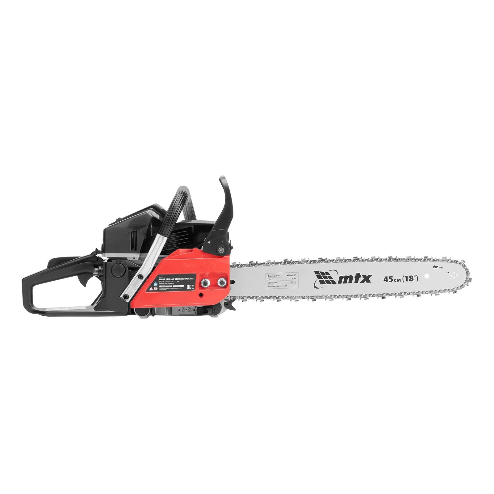 Пила цепная бензиновая MTX MS-5218 3,3 л.с. шина 18"/45 см
