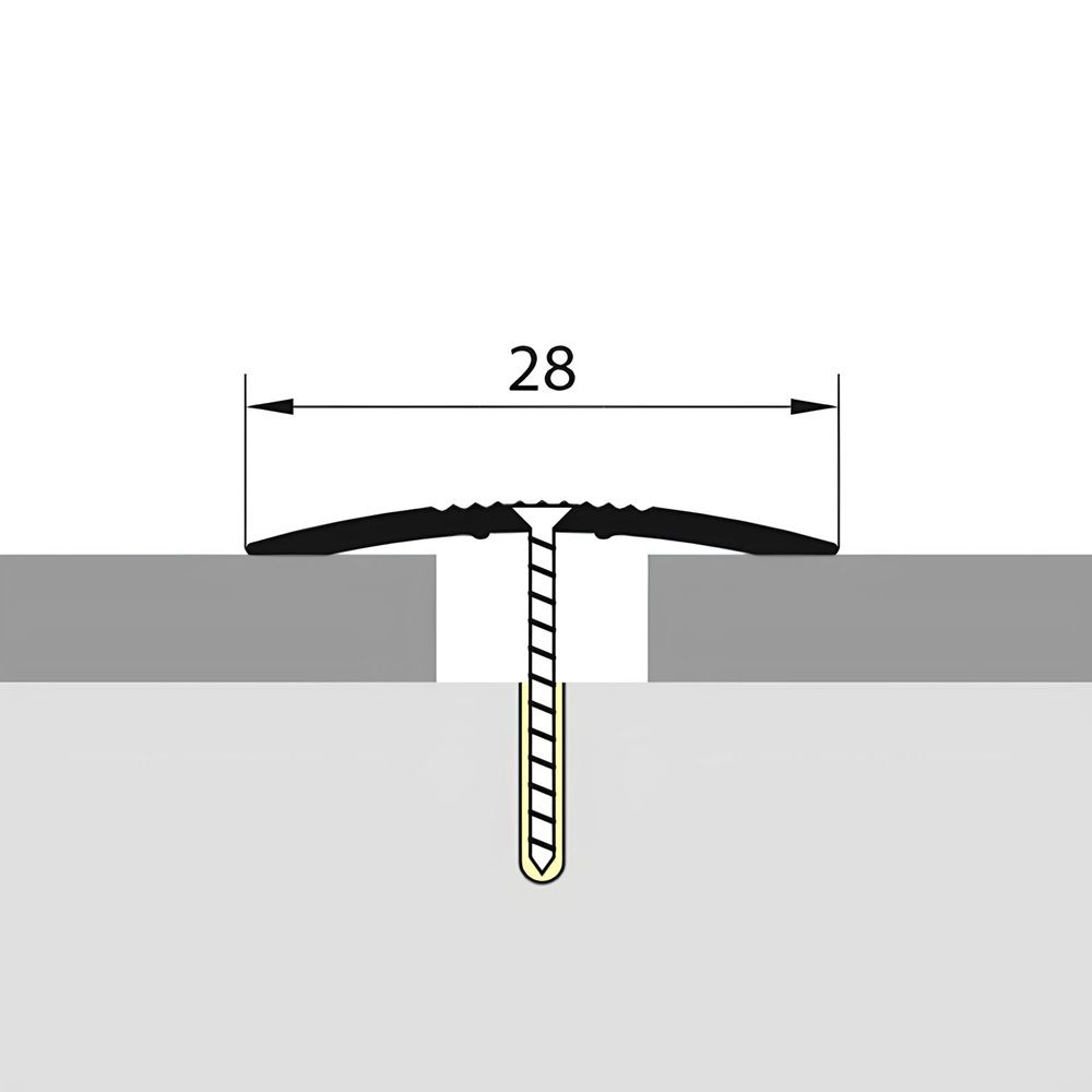 Стык 2,8х180 см Ясень серый
