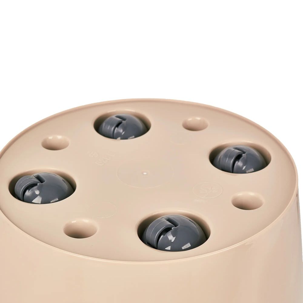 Горшок цветочный London на колесах молочный шоколад 33 см 16 л