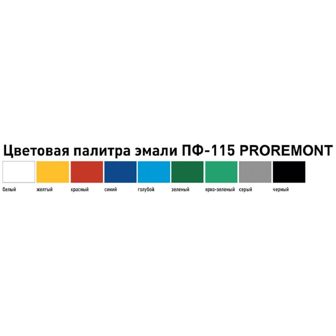 Эмаль ПФ-115 PROREMONT белый глянцевый 0,9 кг Л-С