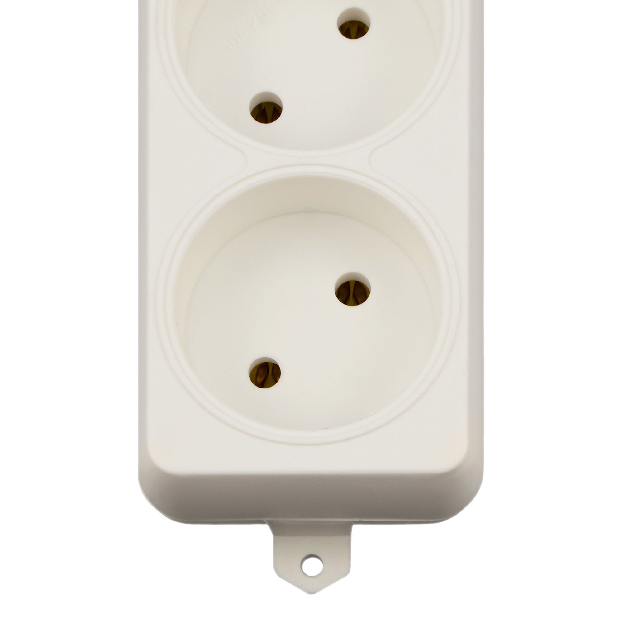 Удлинитель Гарнизон EL-NL2-W-2, 2 розетки, допустимый ток 10А, длина 2м.