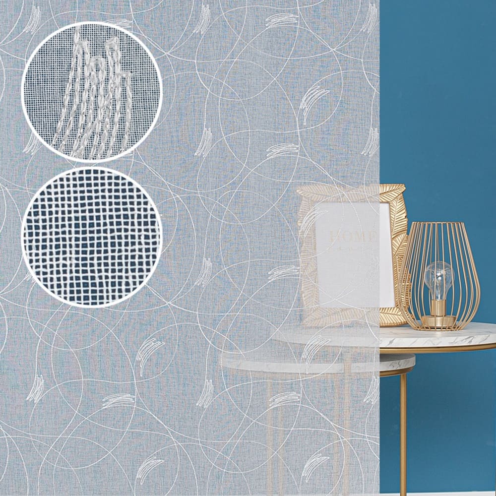 Ткань для штор Лен вышивка Texrepublic EL E8322-01/300 LB ut