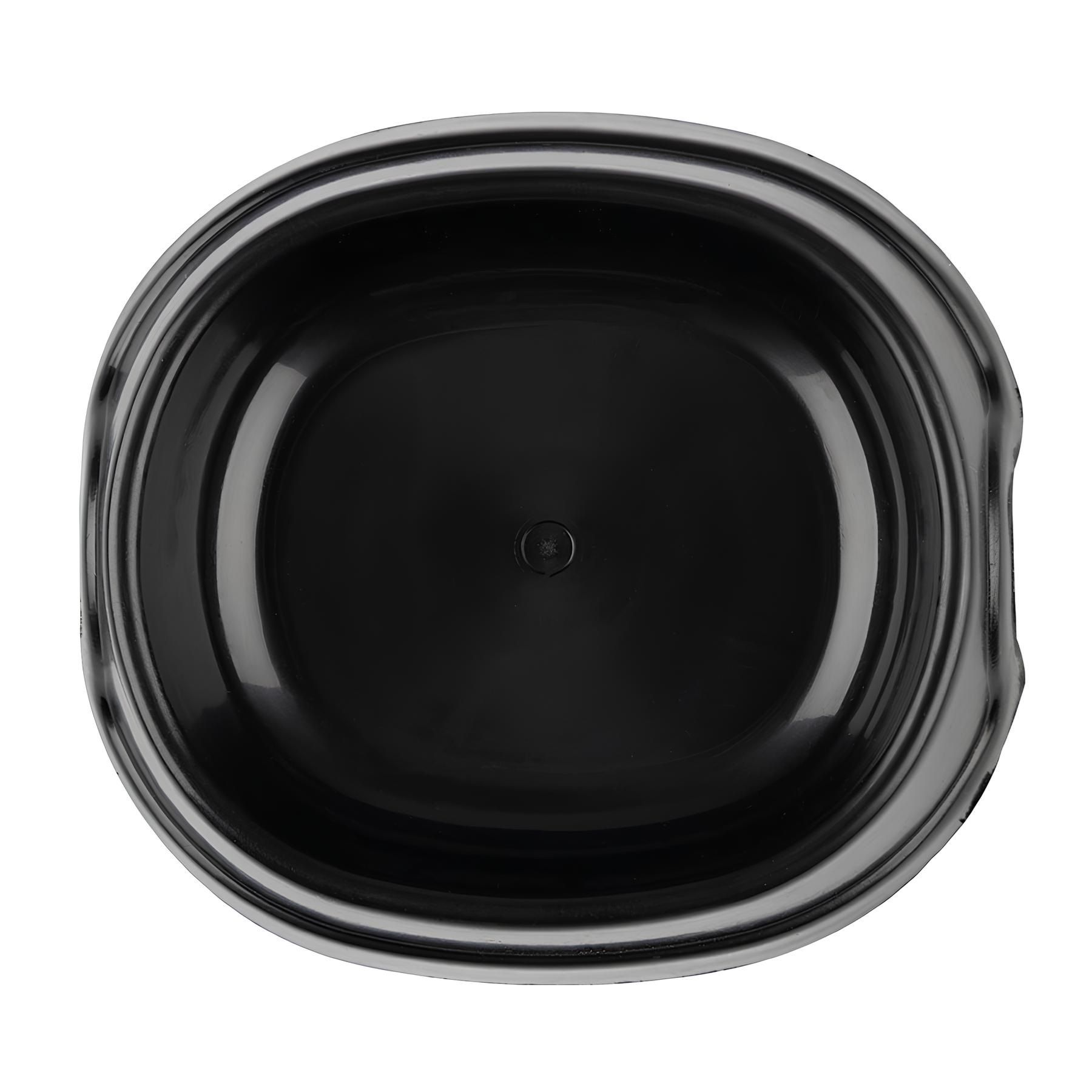 Миска пластиковая для животных 13,5х12,5х3 см 200 мл черная