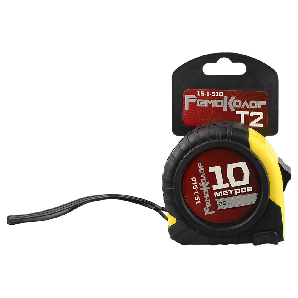 Рулетка 10 м х 25 мм РемоКолор T2 15-1-510