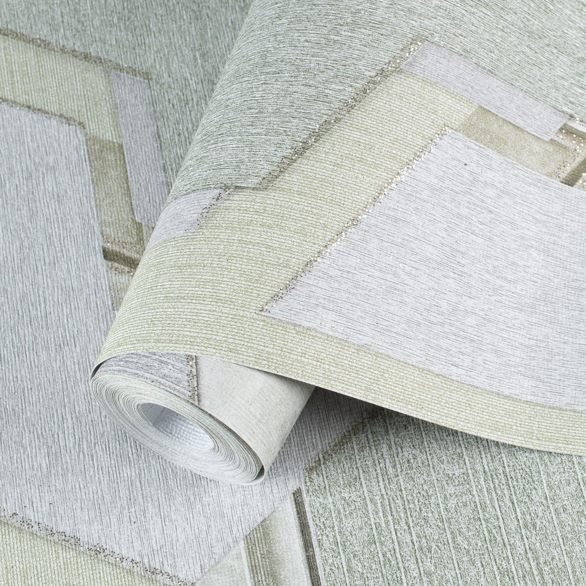 Обои TM Decolor Фьюжн-Н С6 Д986 гр 5 04 зеленые геометрия 0,53х10,05 м