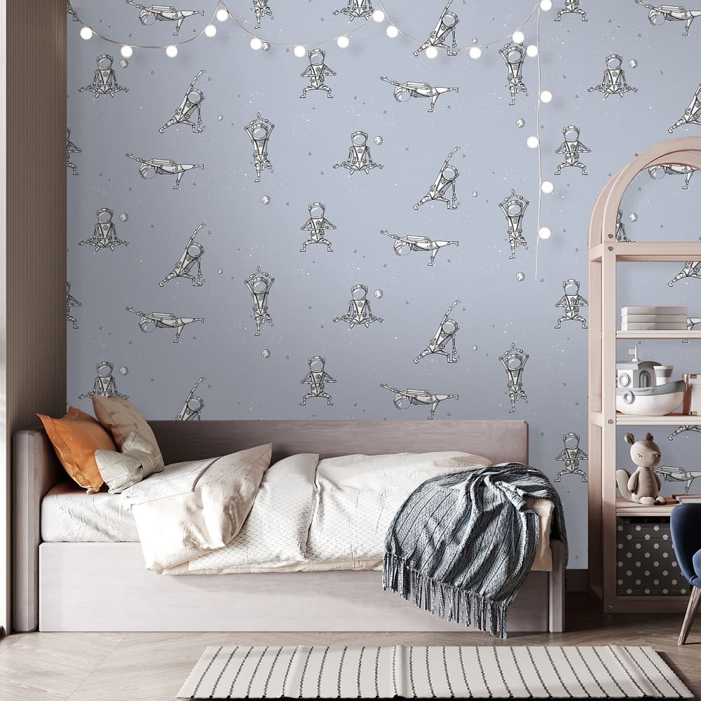 Обои 285744 Victoria Stenova 1,06х10 м Spacemane голубой