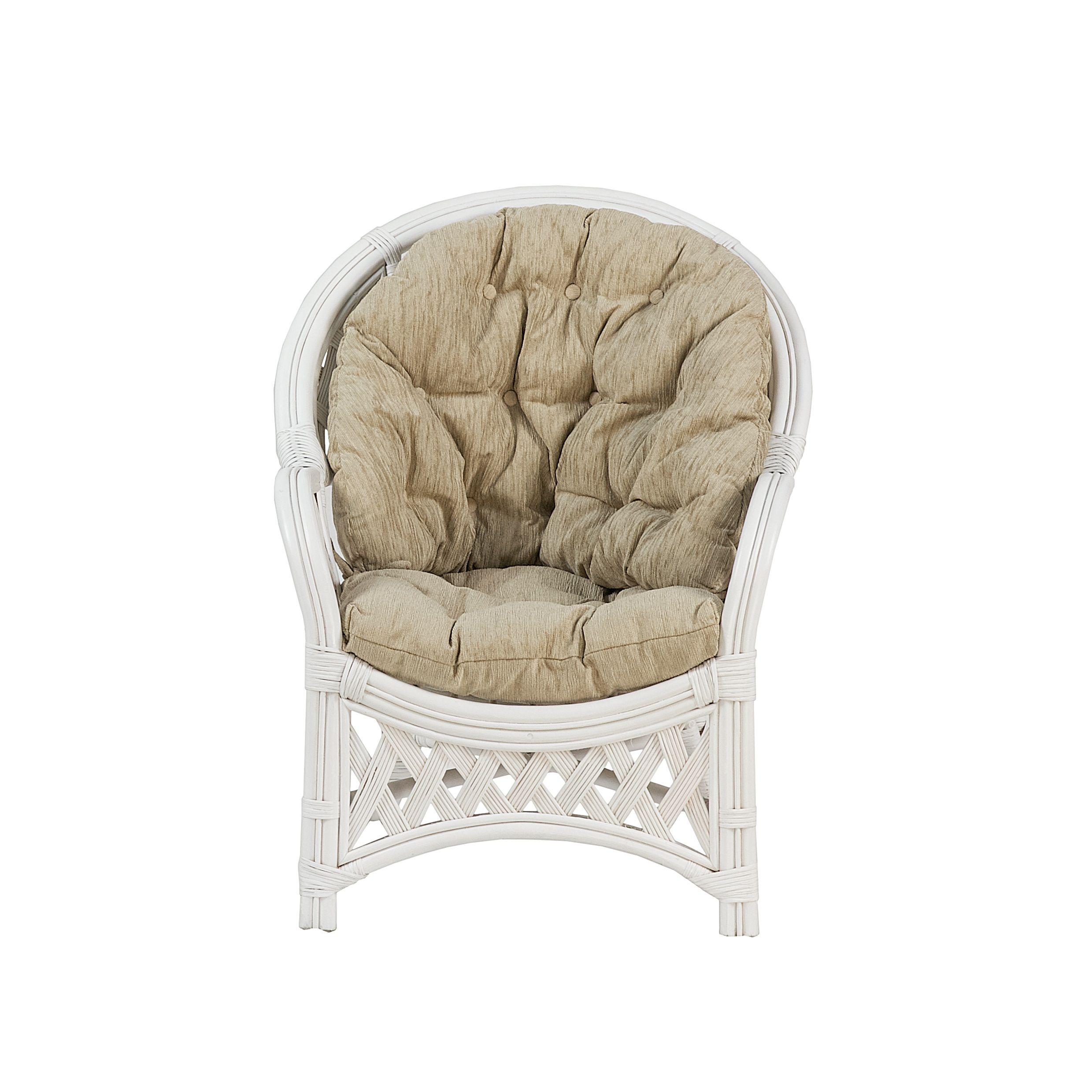 Набор кресел натур ротанг Рузвельт белый