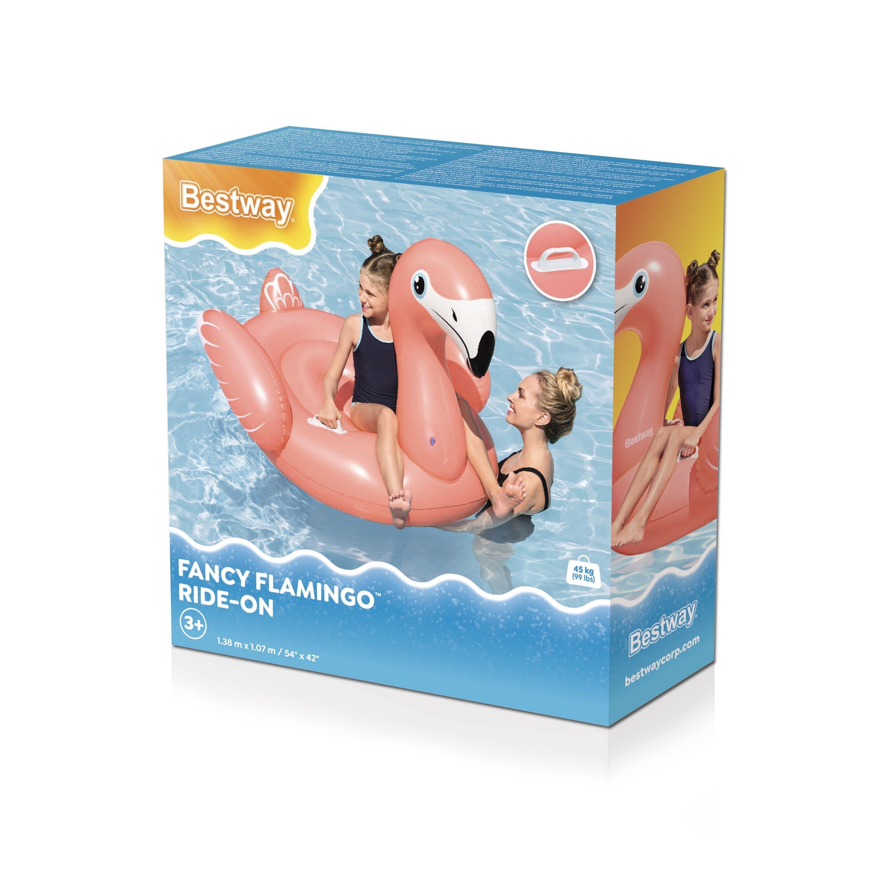 Игрушка надувная для плавания 148x127x99 см до 100 кг Bestway Фламинго 41526