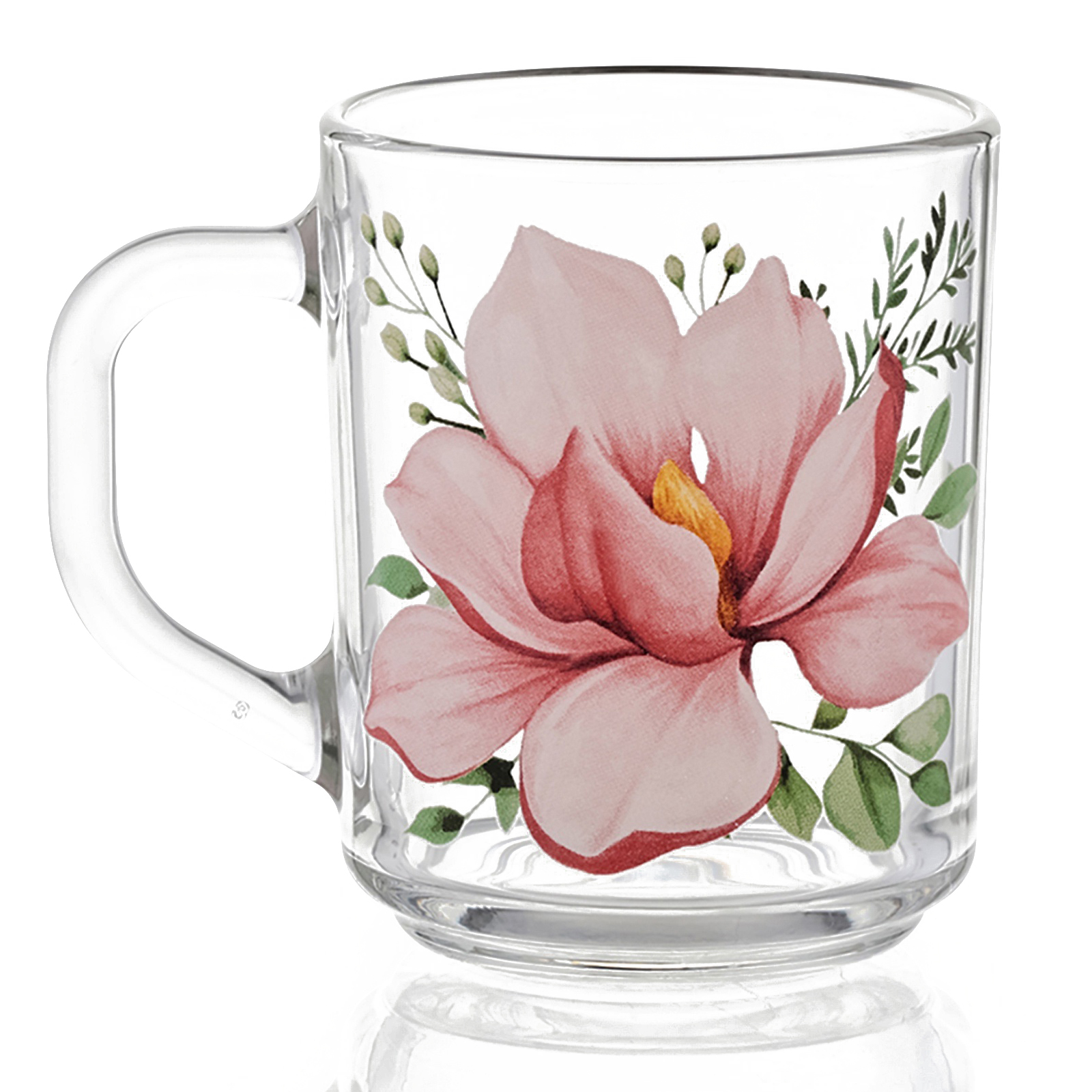 Кружка стеклянная 200 мл Green tea Нежность