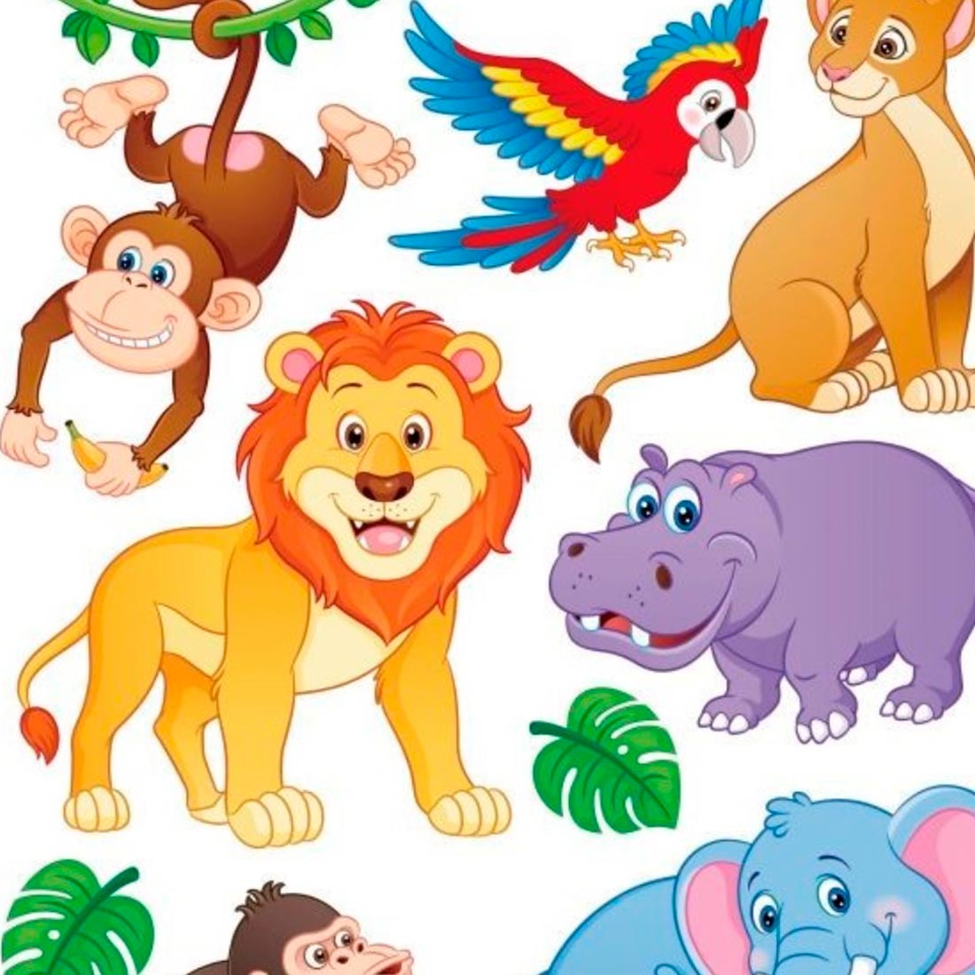 Стикер 6802 PSA Джунгли обьемные