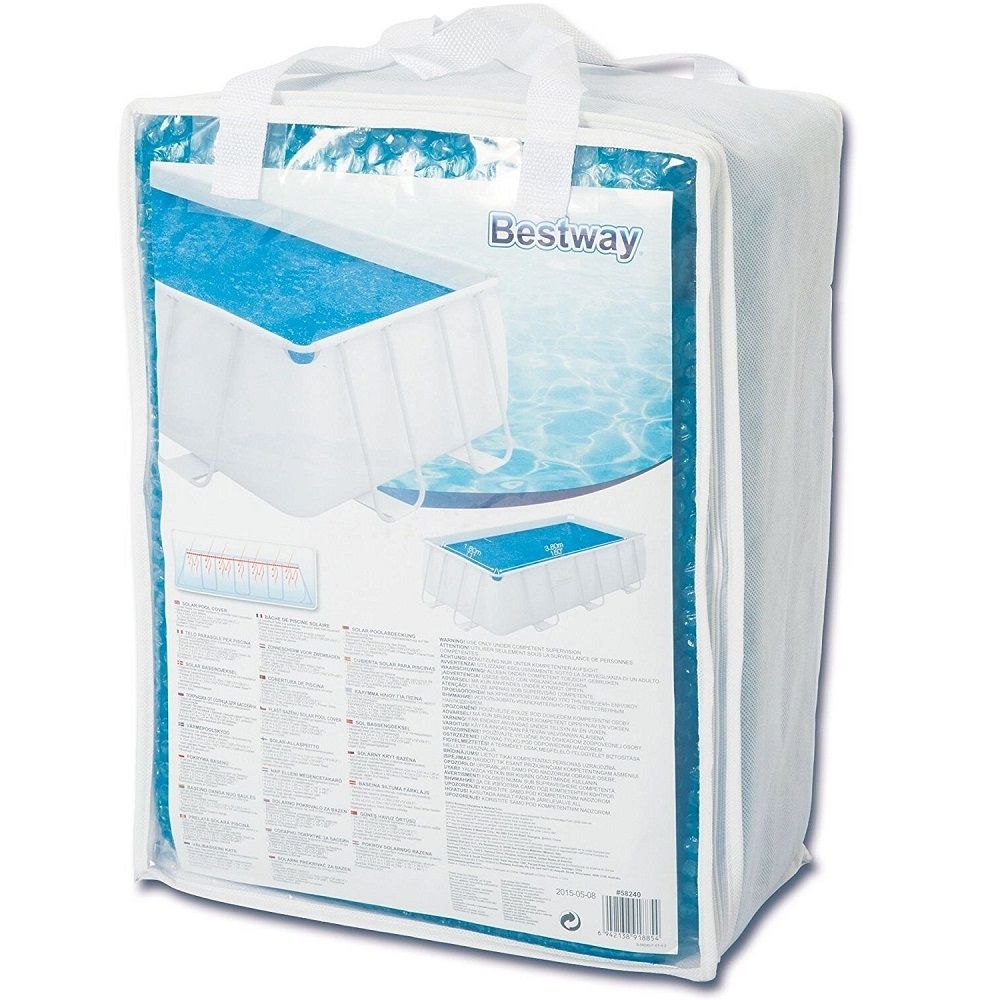 Солнечное покрывало для бассейнов 412х201/404 x 201 см (380х180 см) Bestway 58240