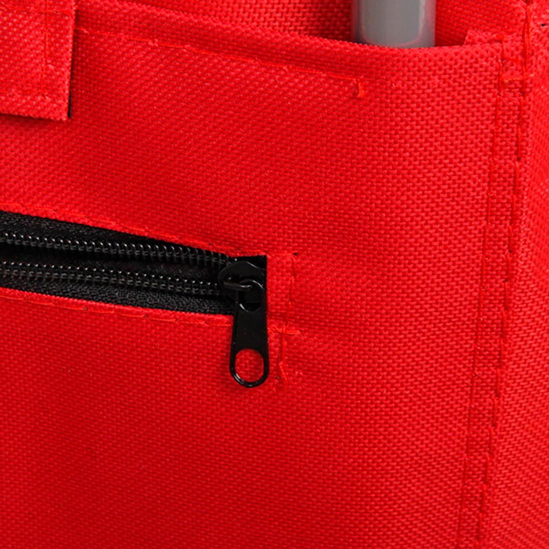 Тележка хозяйственная с сумкой до 15 кг 86х32х28 см колеса 14 см красная ST-821