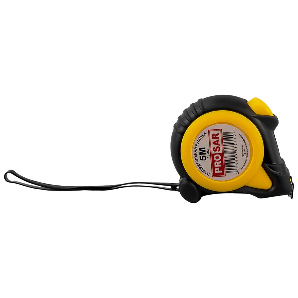 Рулетка 5 м х 18 мм автостоп Pro Sar