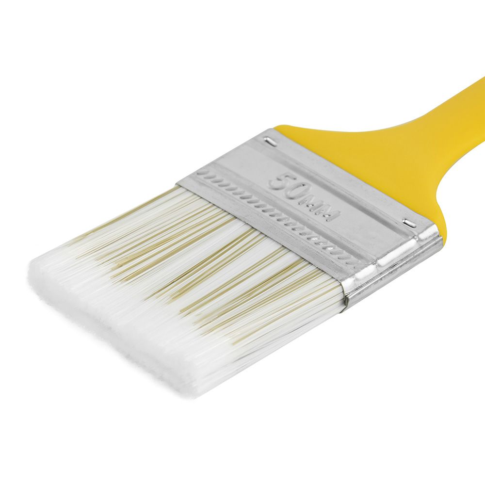 Кисть плоская Хобби искусственная щетина пластиковая рукоятка 50 мм Korvus 0103620