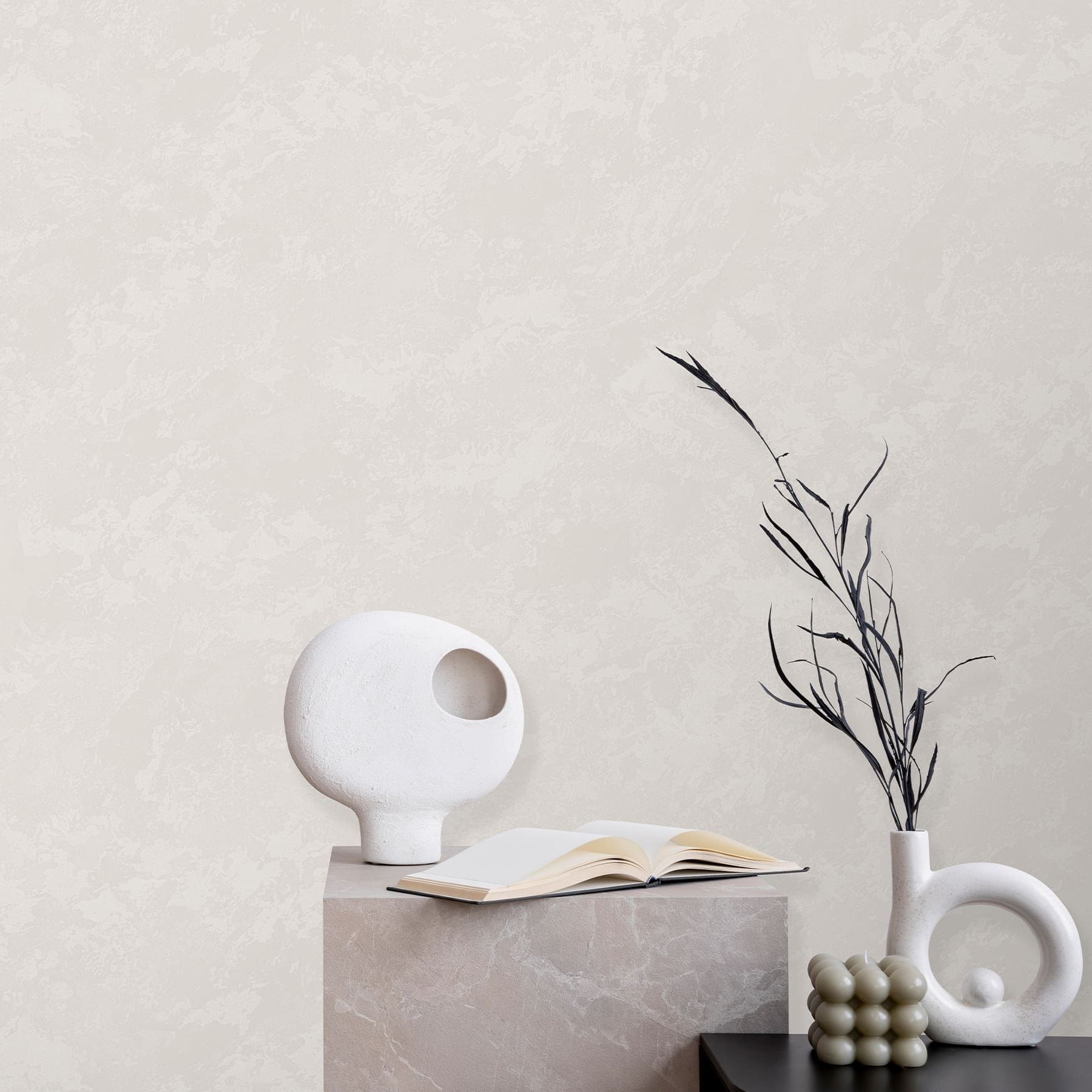 Обои Victoria Stenova Astra 589522 бежевые штукатурка 1,06х10,05 м