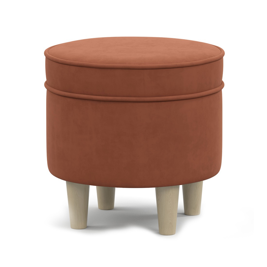 Пуф Лора 400х400х420 мм круглый Ультра терра