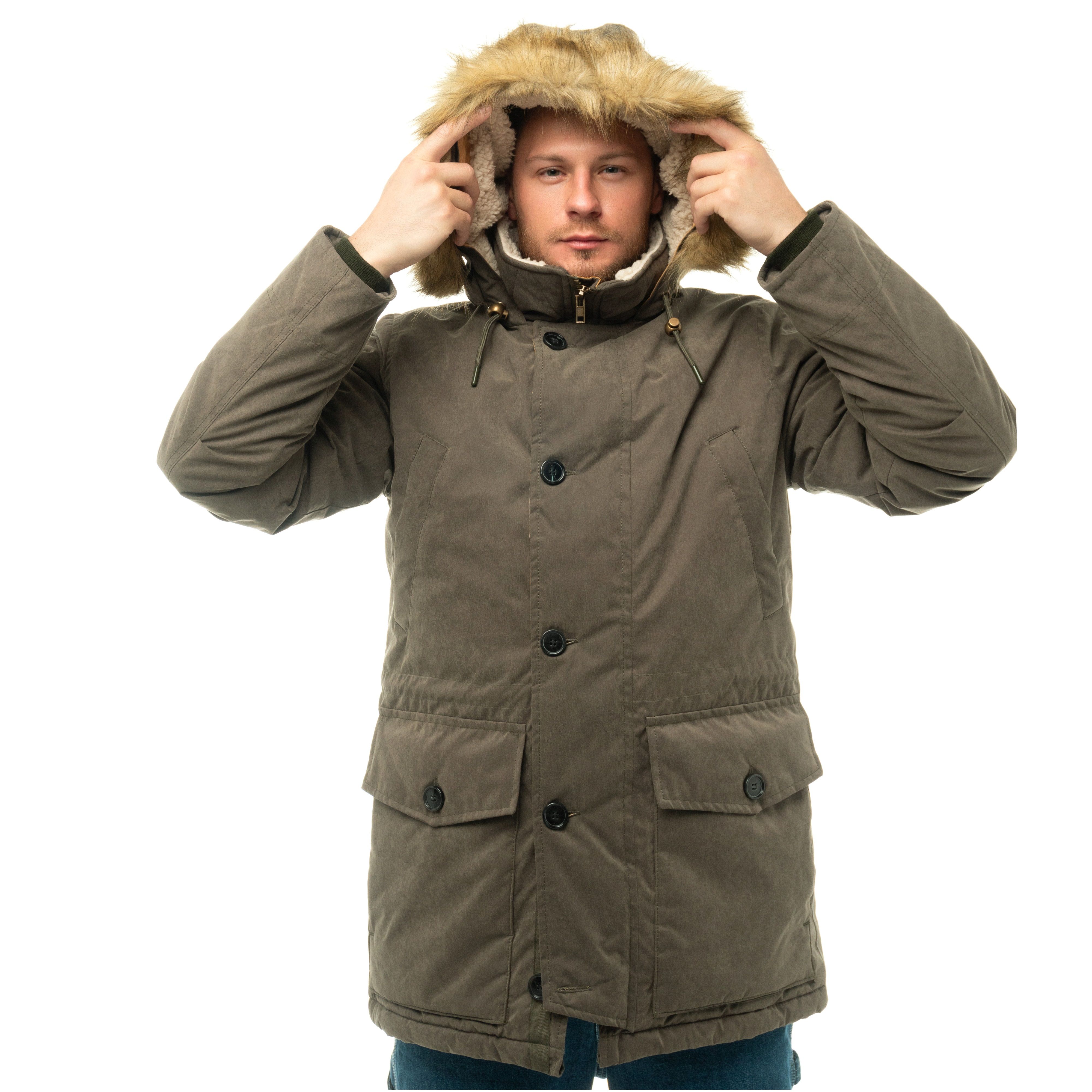 Куртка-парка зимняя Юта Ультра хаки р.120-124/182-188