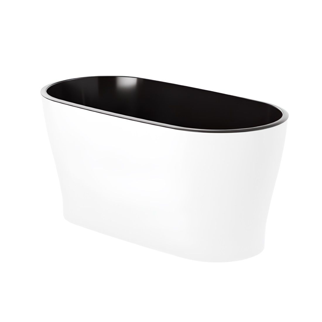 Горшок цветочный Лея белый 4 л овальный двойной с автополивом