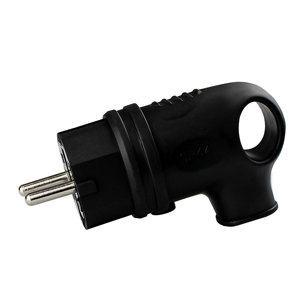 Вилка угловая каучук с ушком 2Р+Е 16А 250В IP44 TANGO KL electric (1/20/200)