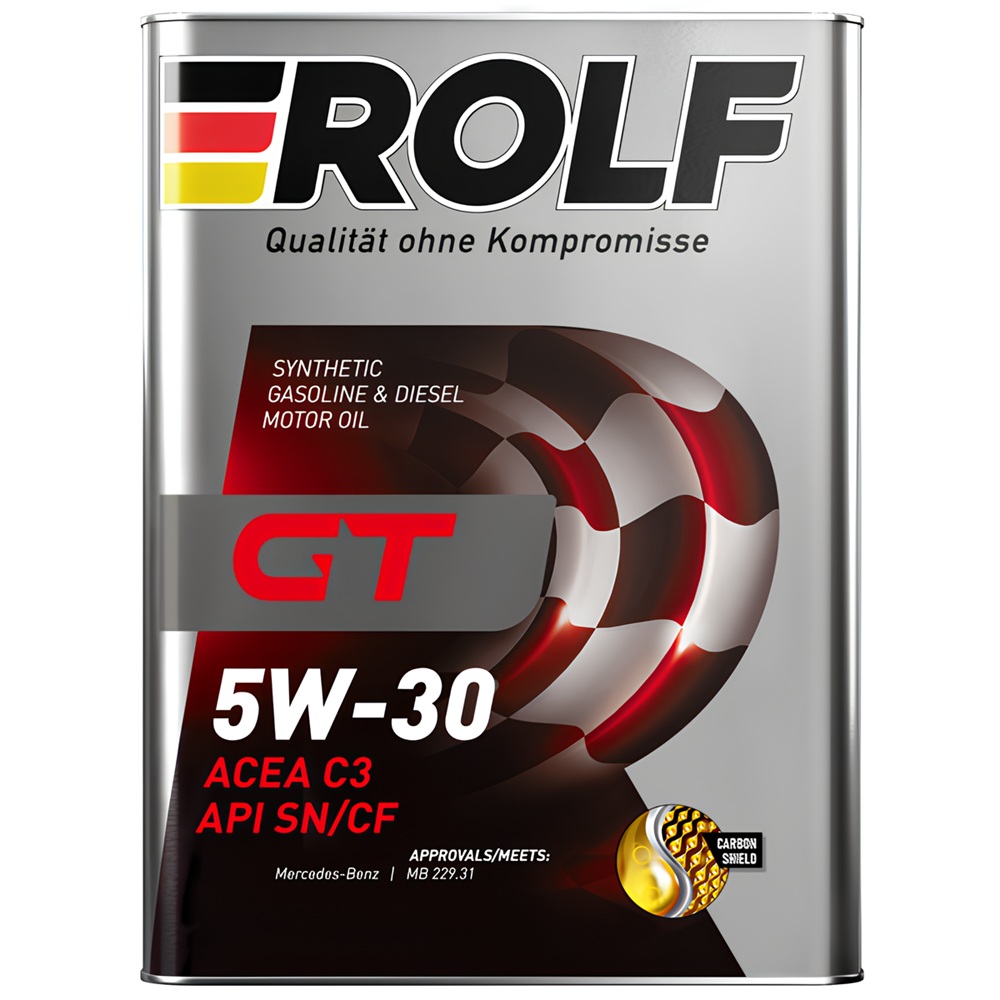 Масло моторное 5W-30 синтетическое Rolf GT SN/CF A3/B4 4 л