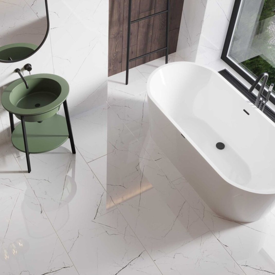 Керамогранит Onlygres MOG101 600x1200 мм белый полированный 1,44 м2