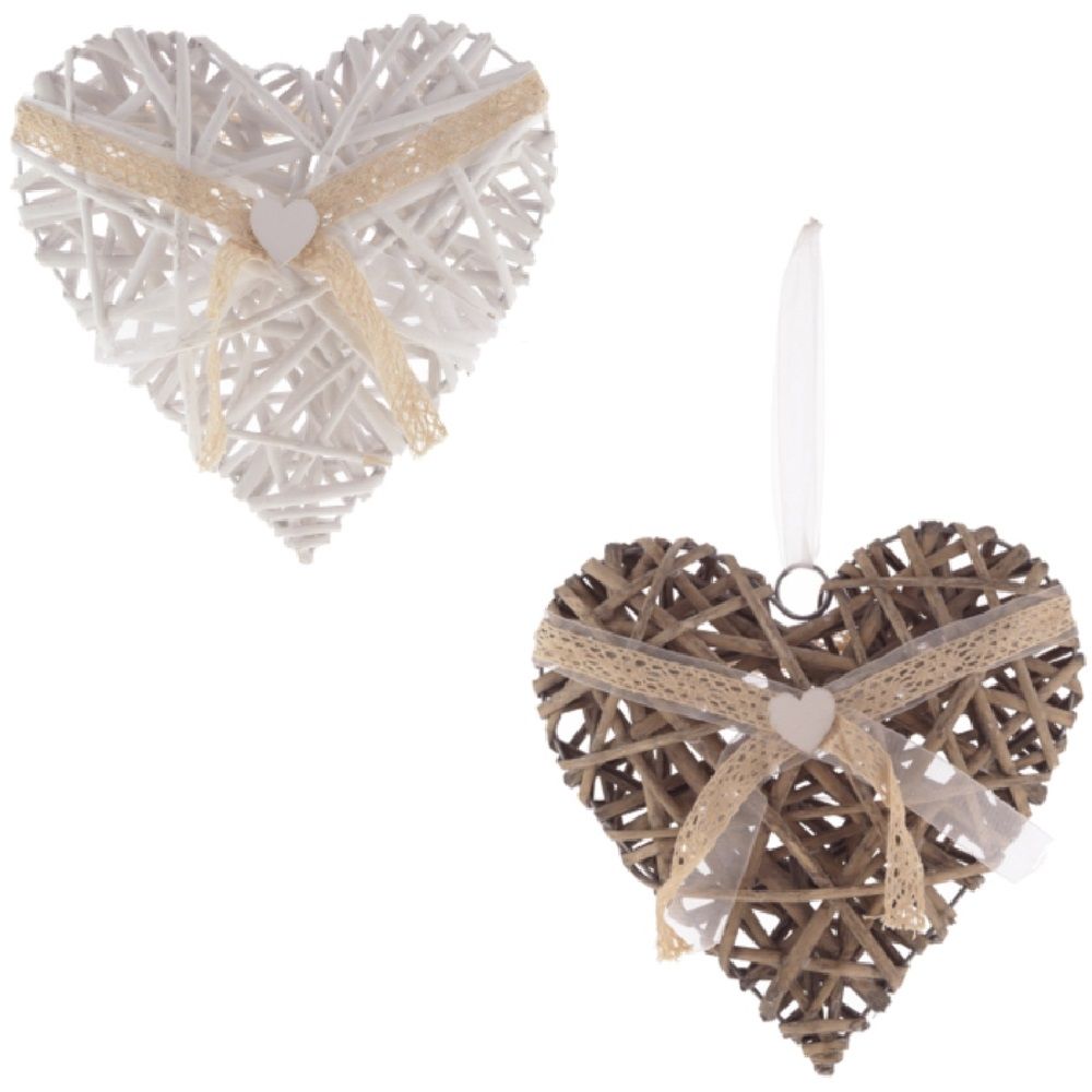 Украшение новогоднее Сердце L20 W5 H20 см 2 вида