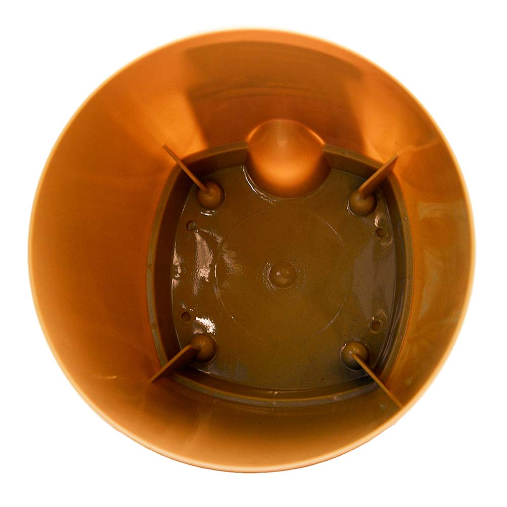 Горшок цветочный с подставкой Amsterdam молочный шоколад 14 см 1,35 л