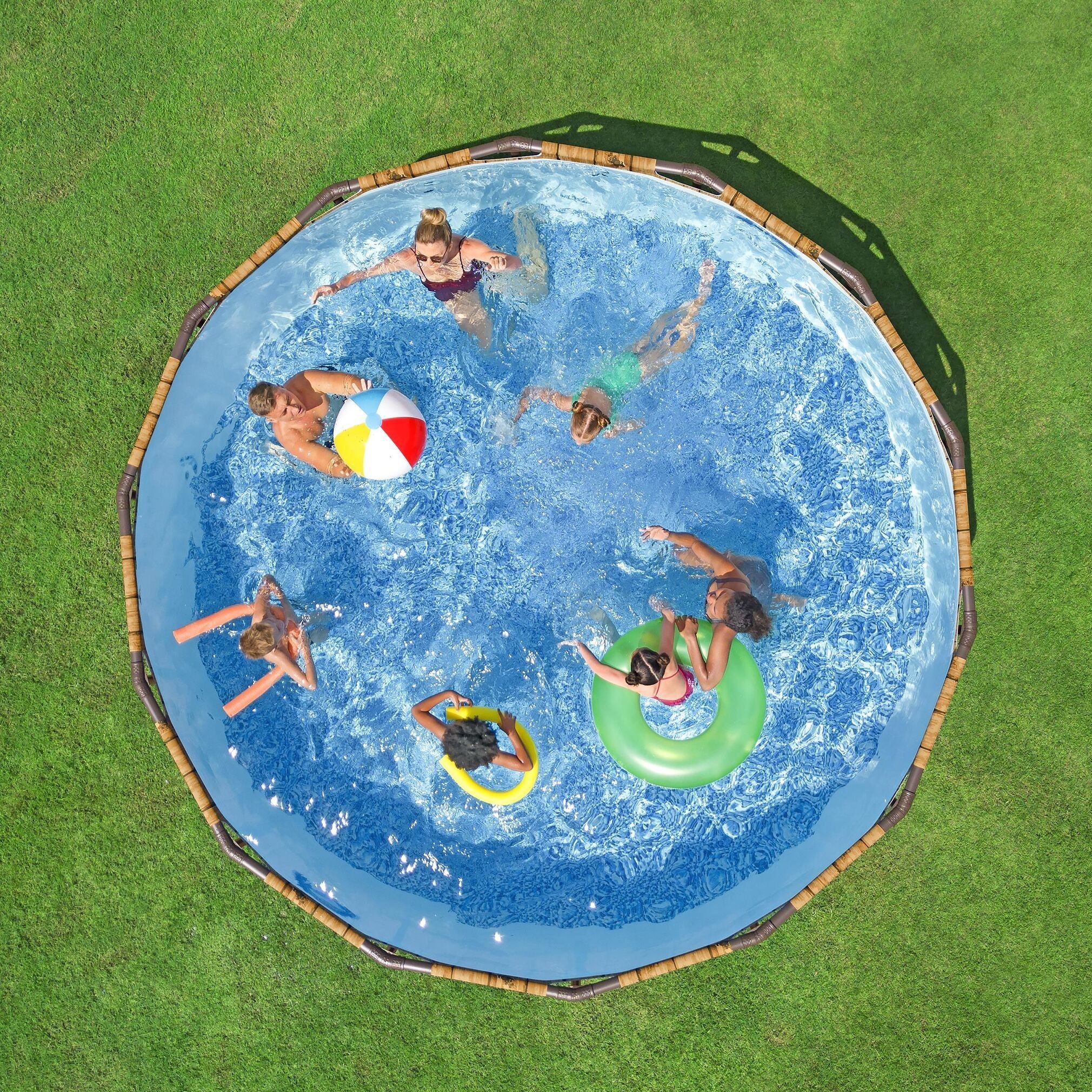 Бассейн каркасный круглый 366x122 см 10250 л Bestway Steel Pro Max 561QU