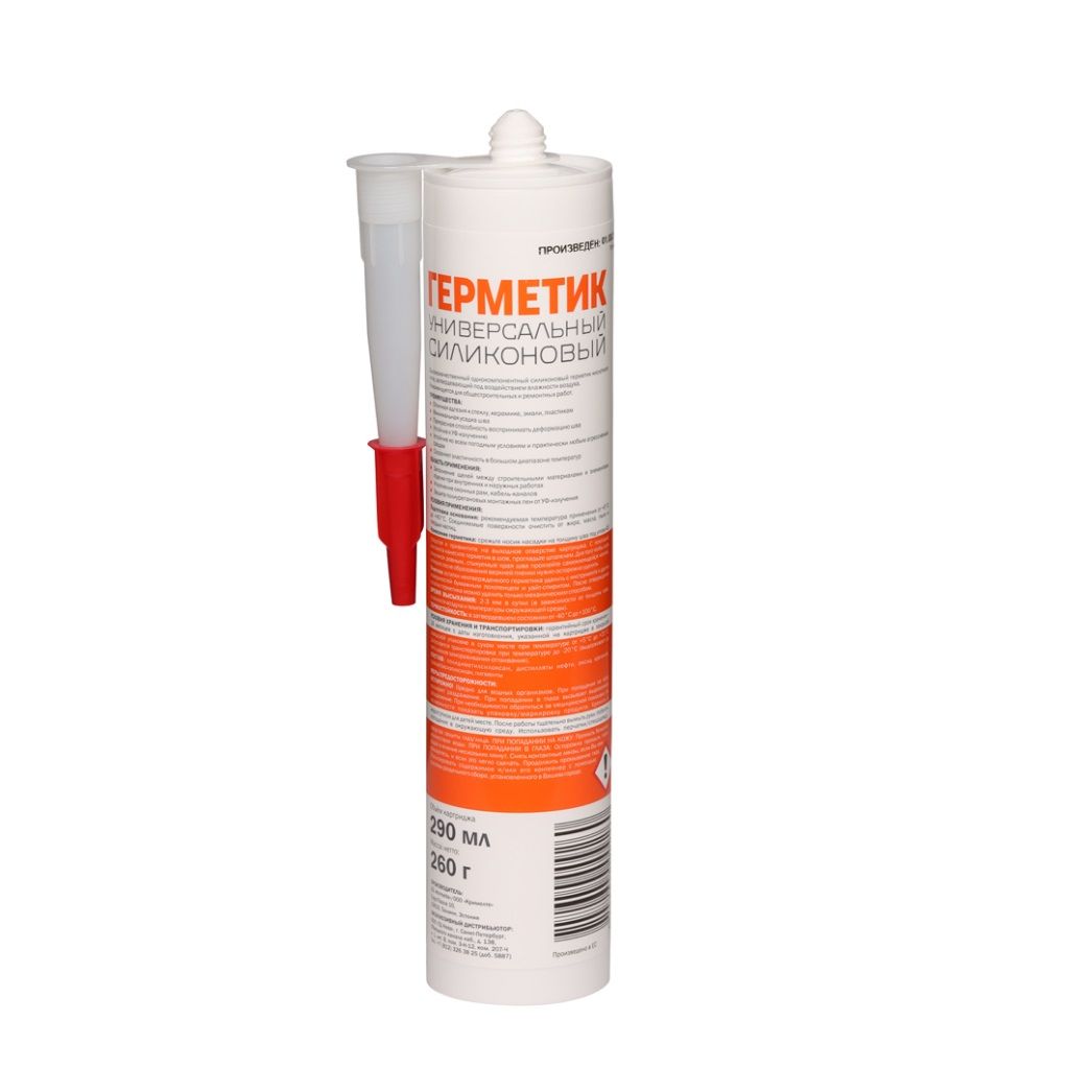 Герметик силиконовый универсальный черный MasterTeks PM 290мл